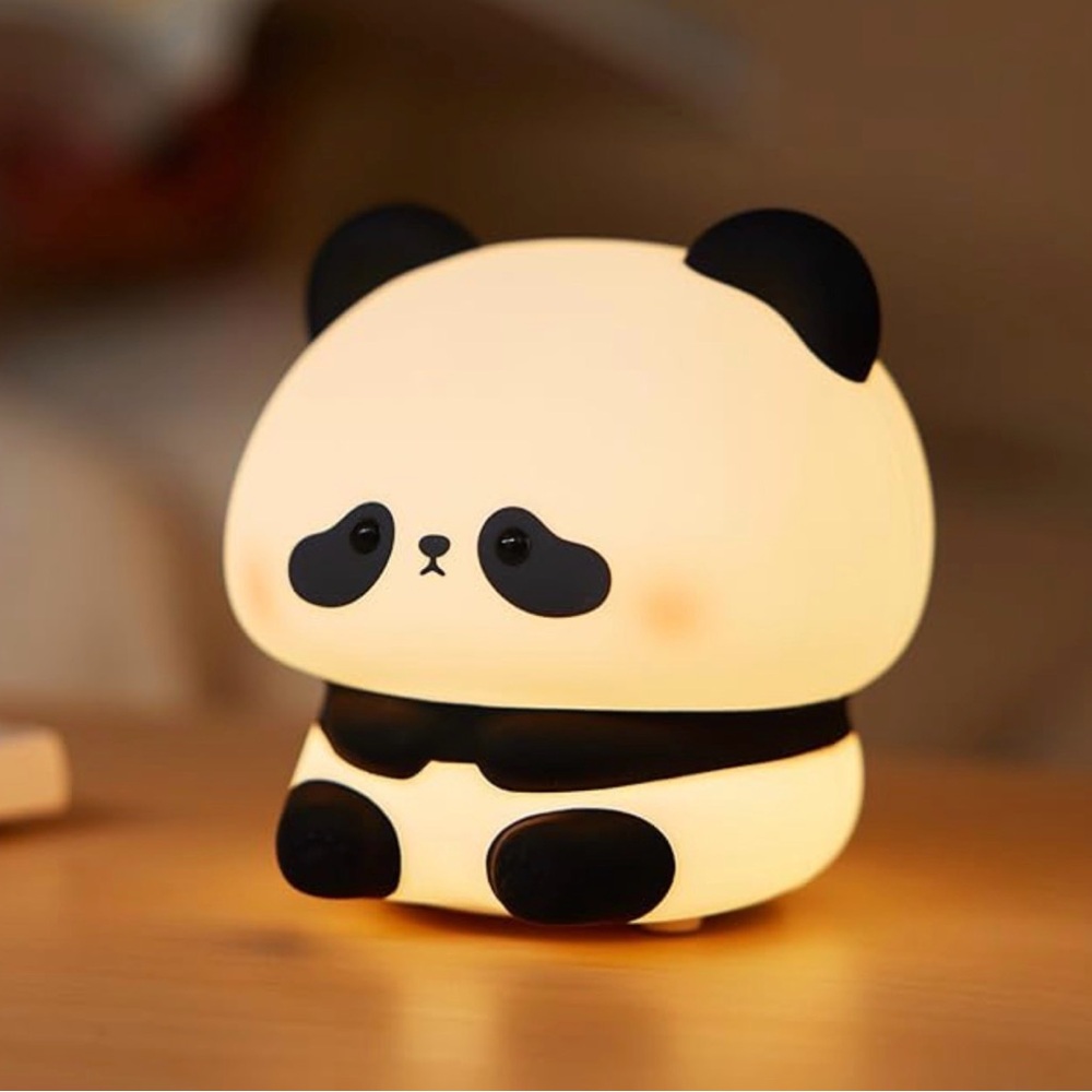 Panda Silicone Nightlight Lamp USB Charger included